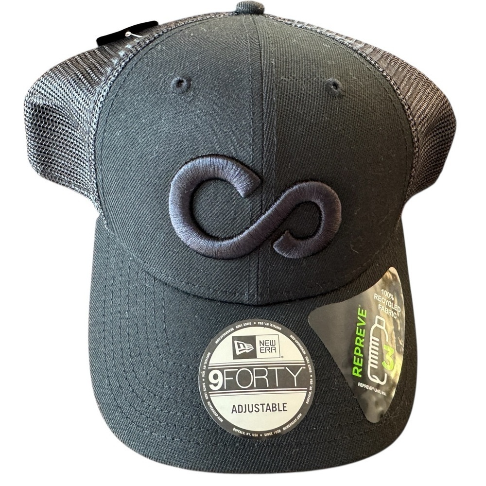 New Era 9FORTY Adjustable Trucker Hat Black/Charcoal – NWT
